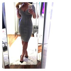 Herve Leger runway dress